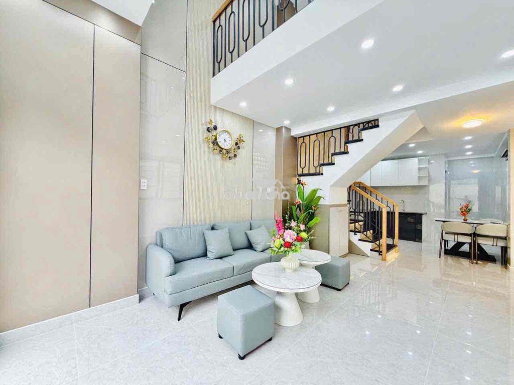 Nhà 2.5 lầu full nội thất,3pn, đường lớn oto đậu cửa,p15,tb - Ảnh 4