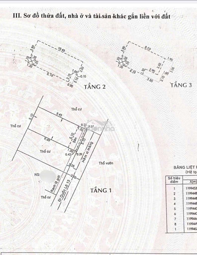 Nhà 3 tầng ngang 5m hẻm 520 ql13 hiệp bình phước 14tr/tháng 5.x tỷ
- Ảnh 2