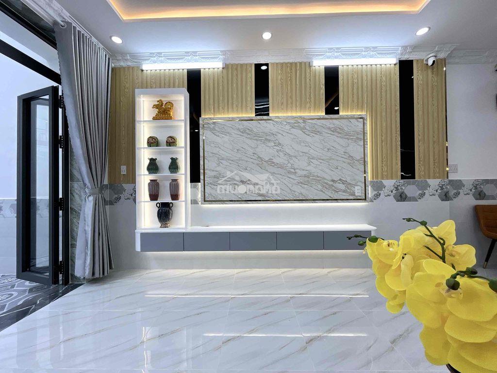 Nhà lầu đúc 3tầng 3pn dt:4,4x12m 100m ra hẻm ô tô huỳnh tấn phát - Ảnh 3