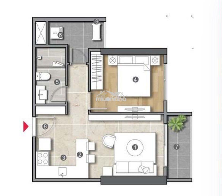 Bán chung cư lê phong đối diện aeon - 2