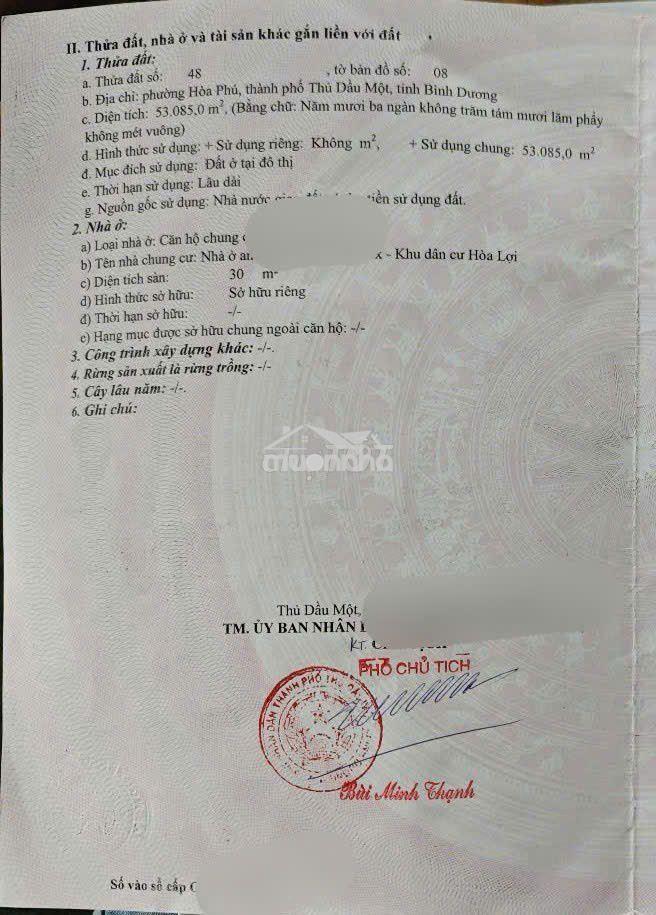 Căn hộ becamex hòa lợi ,lầu 3 sổ hồng: 405 triệu