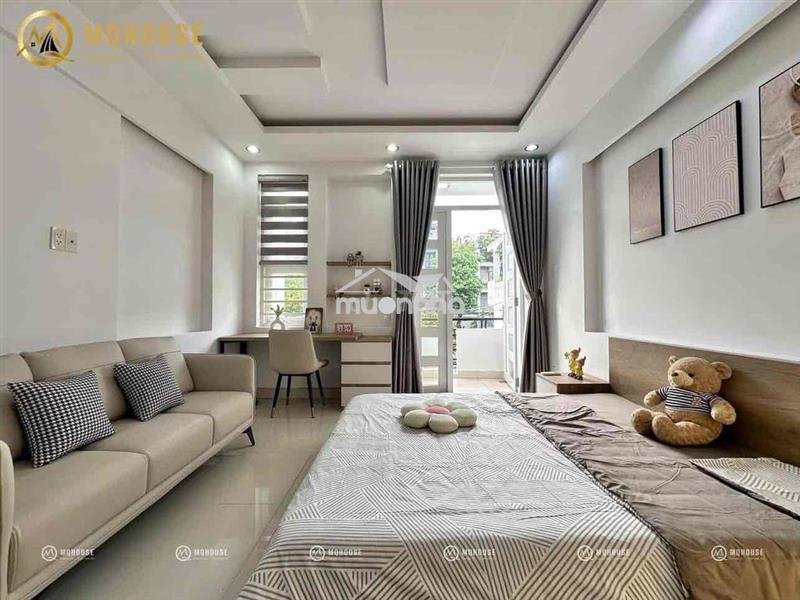 Căn hộ cho thuê quận 10 ban công 35m2 tách bếp trang bị full nội thất