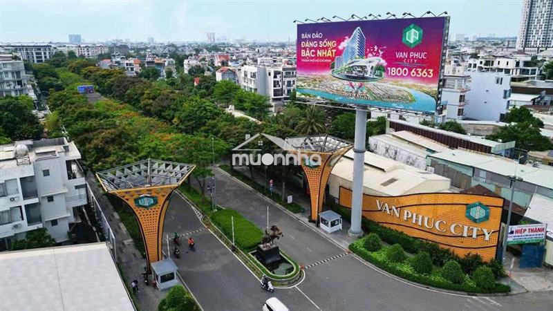 Đất nền tái định cư vạn phúc city 105m2 giá 115tr/m2 sổ hồng riêng
