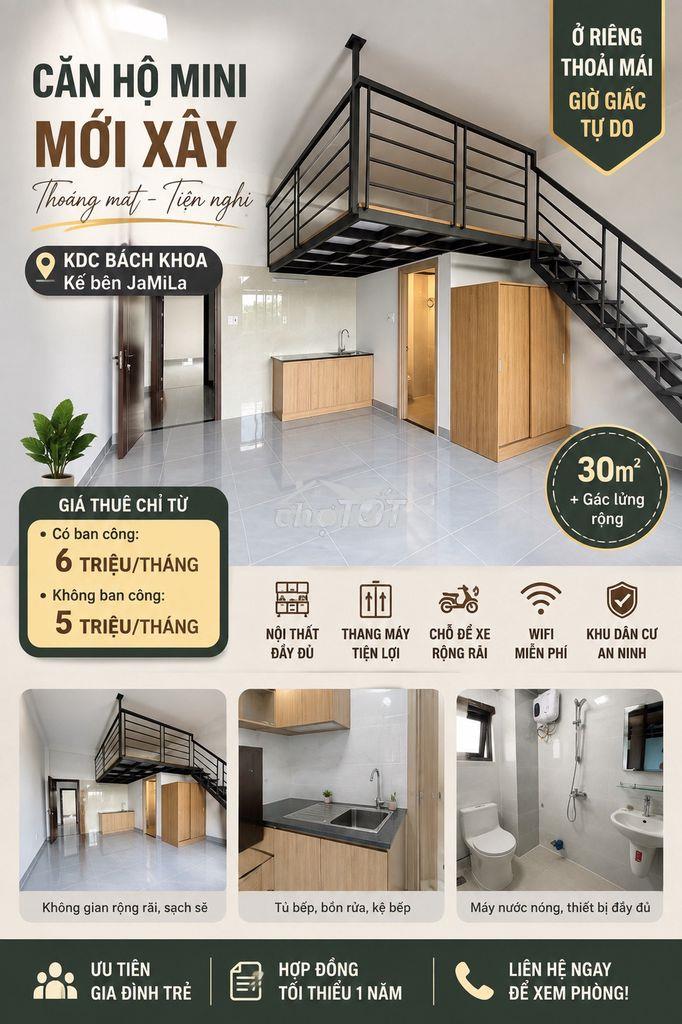 Căn hộ mini mới ngay đỗ xuân hợp– có gác rộng, thang máy, đi về tự do!