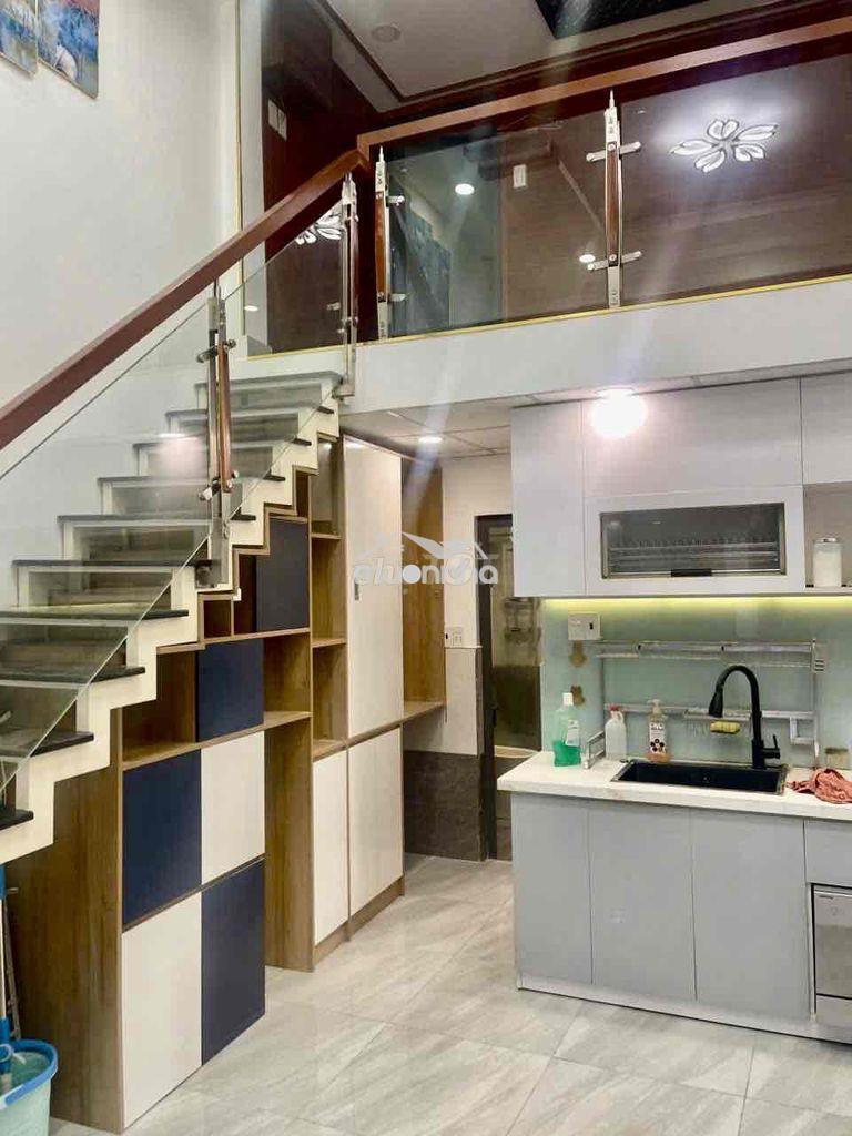 Nhà mới 2máy lạnh 4x10m 1lửng (2phòng ngủ) hẻm 2m. bờ bao tân thắng - Ảnh 2