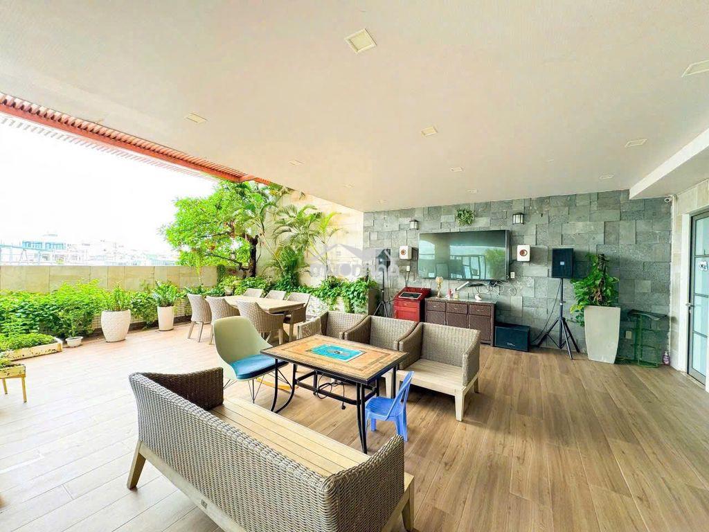 Siêu phẩm biệt thự-38h nguyễn văn trỗi, p.11, pn dtsd 490m2, có hầm - Ảnh 2