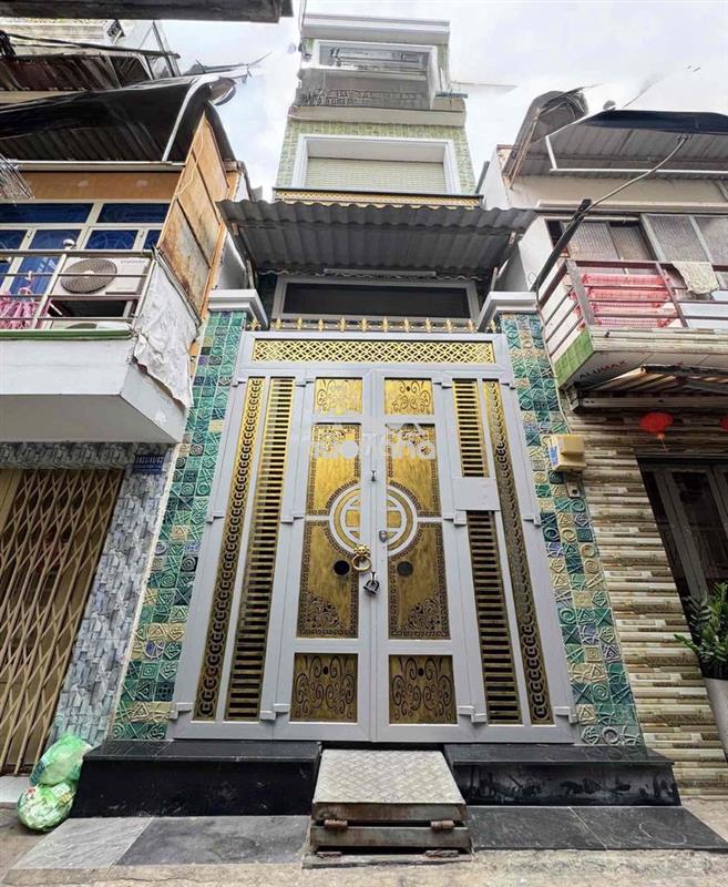 22m2(2.7x8), 3 tầng, hẻm 3m thông, hậu giang q6, ngay khu bình phú