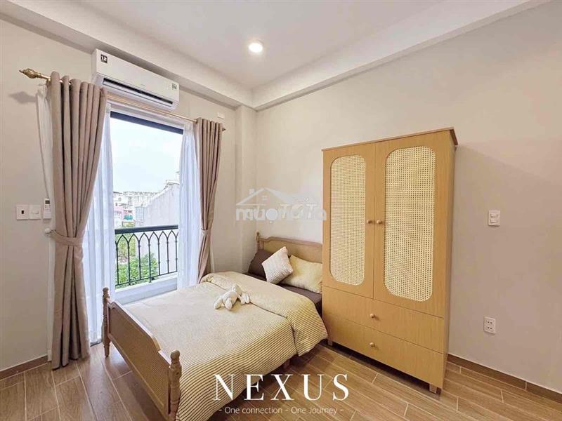Căn hộ mới xây full nt máy giặt riêng ngã tư bốn xã 5trx thang máy