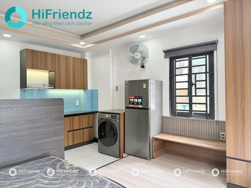 Thuê ngay căn hộ studio full nội thất máy giặt riêng hẻm ô tô ánh sáng đón nắng ngay lê quang định gần chợ bà chiểu giáp quận 1,3 - Ảnh 3