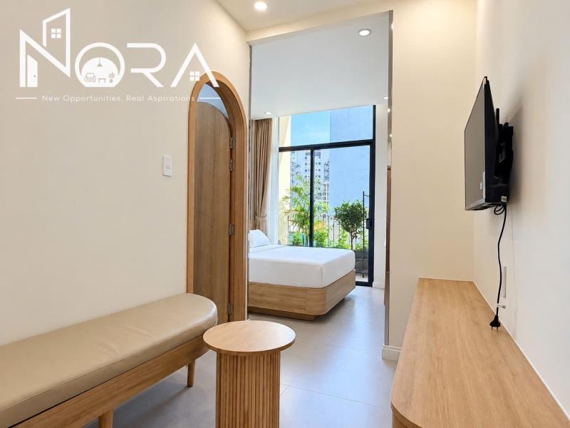 Căn hộ 1 phòng ngủ bình thạnh, mới xây, full nội thất, có ban công, máy giặt riêng, gần phú nhuận, q1, q2,... - Ảnh 2