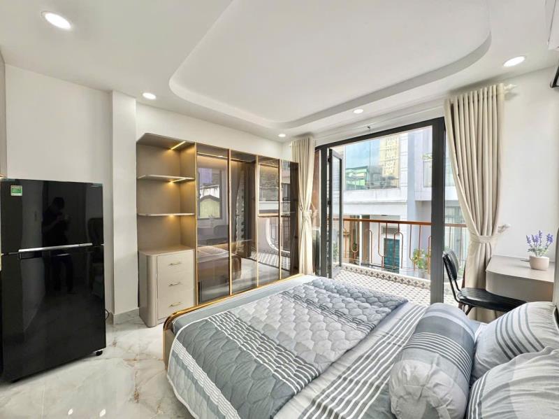 Căn hộ chung cư mới ban công, cửa sổ lớn, có máy giặt riêng, thang máy, gần sân bay, công viên gia định, emart, gần đh văn lang, công, nghiệp, tài chính mkt - Ảnh 2