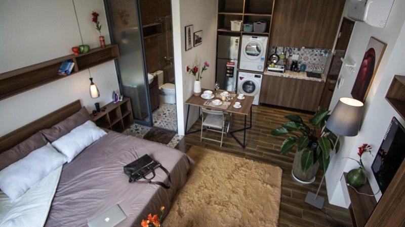 Cho thuê căn hộ studio - full nội thất -bancon thoáng - nguyễn thị định - quận 2