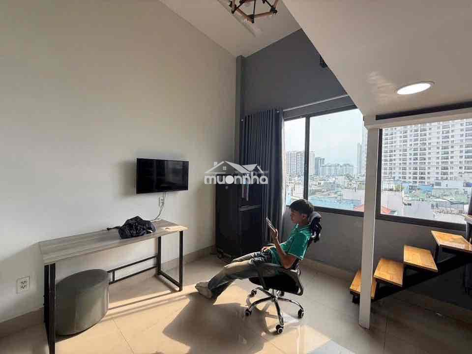 Cho thuê căn hộ có gác cửa sổ trời full nt ngay trung tâm quận 4 - Ảnh 3