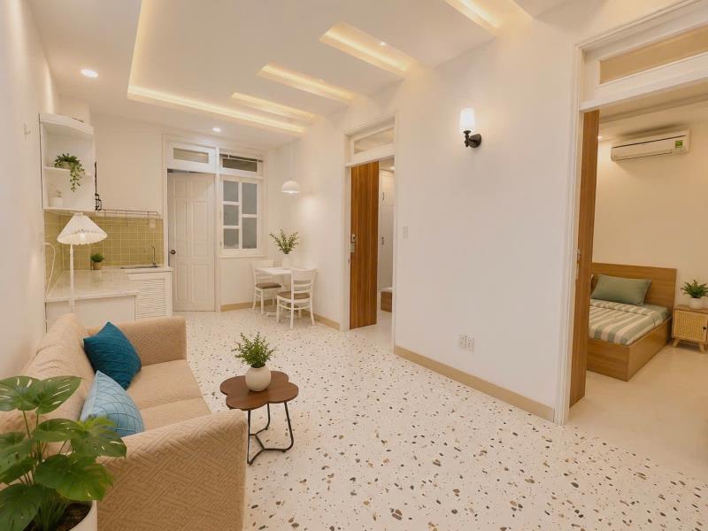 Cho thuê căn hộ 2pn full nội thất có bancol gần etown, gat3, lăng cha cả - Ảnh 4
