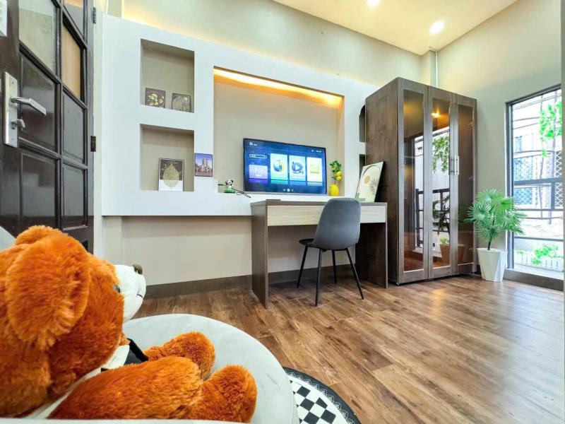 Cho thuê căn hộ - full nội thất - bancon to- máy giật riêng- tách bếp- ung văn khiêm - bình thạnh - Ảnh 4