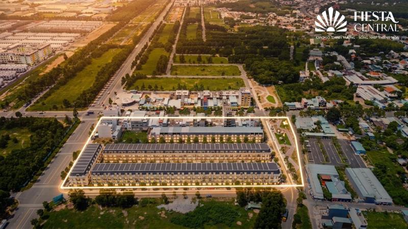 🌆 Nhà phố fiesta central – khi mỗi căn shophouse góp một màu sắc cho tuyến phố