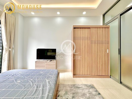 1pn/1pk ban công thang máy giặt riêng - Ảnh 4