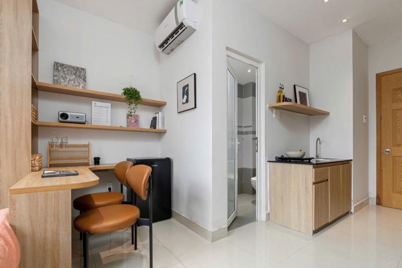 Cho thuê căn hộ phú nhuận - 35m2 - có ban công - full nội thất - phùng văn cung, phú nhuận - giáp quận 1 - Ảnh 4