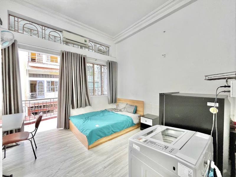 Cho thuê căn hộ ban công siêu rộng, máy giặt riêng – 36m² – bùi đình túy, bình thạnh gần chợ bà chiểu, cầu bông