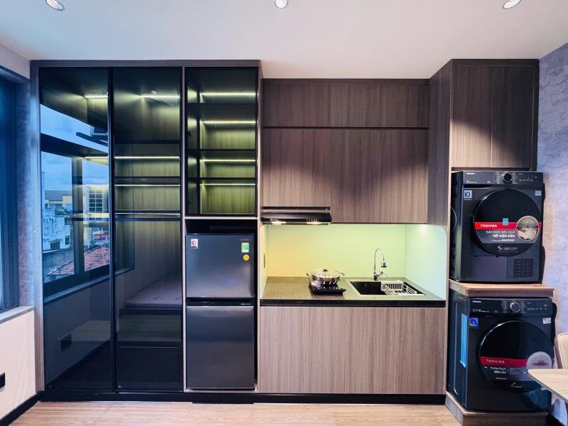 🏡 Căn hộ 1 phòng ngủ máy giặt, máy sấy riêng, cửa sổ – nơ trang long, bình thạnh gần quận 1 landmark 81 - Ảnh 3
