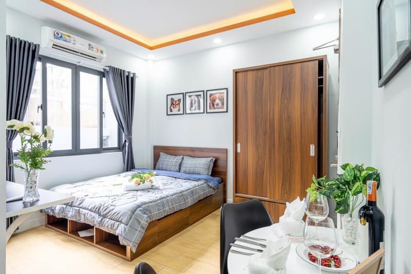 Cho thuê căn hộ cửa sổ lớn thoáng mát, đầy đủ nội thất – gần đại học hutech, uef - đinh bộ lĩnh quận bình thạnh
