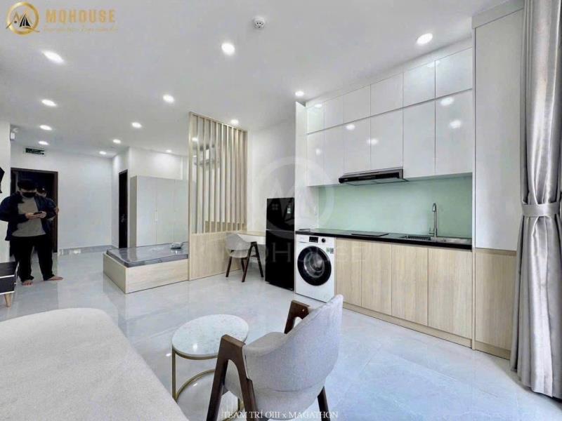 Cho thuê studio ban công 35m2 có máy giặt riêng - ngay ga metro tân cảng - nguyễn văn thương - Ảnh 2