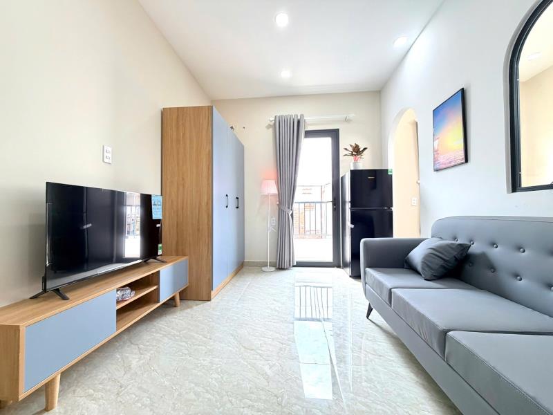 Căn hộ 46m² ban công, bếp tách riêng – nguyễn xí, bình thạnh | gần hàng xanh & bến xe miền đông bạch đằng điện biên phủ