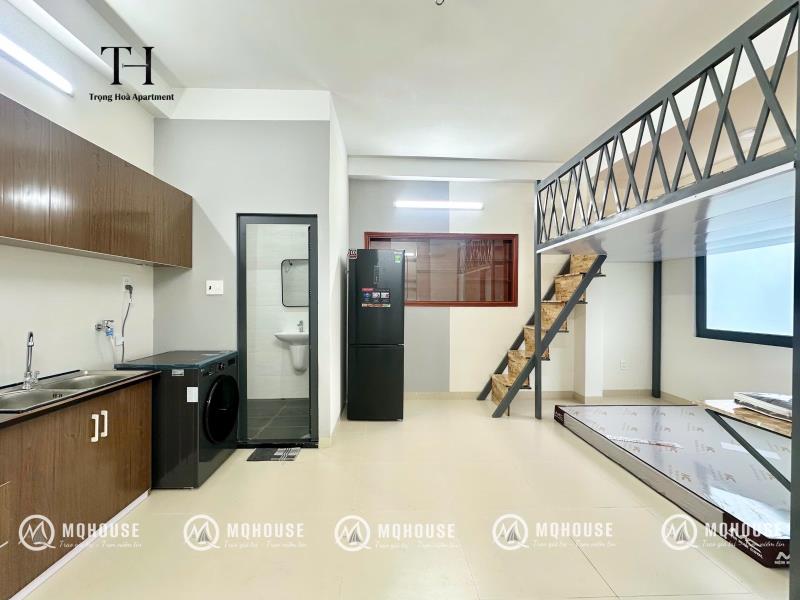 Căn hộ có gác, 2 không gian ngủ, ban công bùi hữu nghĩa, bình thạnh gần chợ bà chiểu, q1 - Ảnh 2