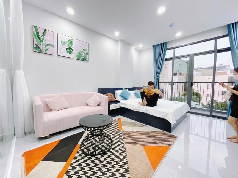 Căn hộ tách bếp full nội thất ban công lớn tháng mát lý chính thắng quận 3 gần chợ bến thành, hồ con rùa - Ảnh 2