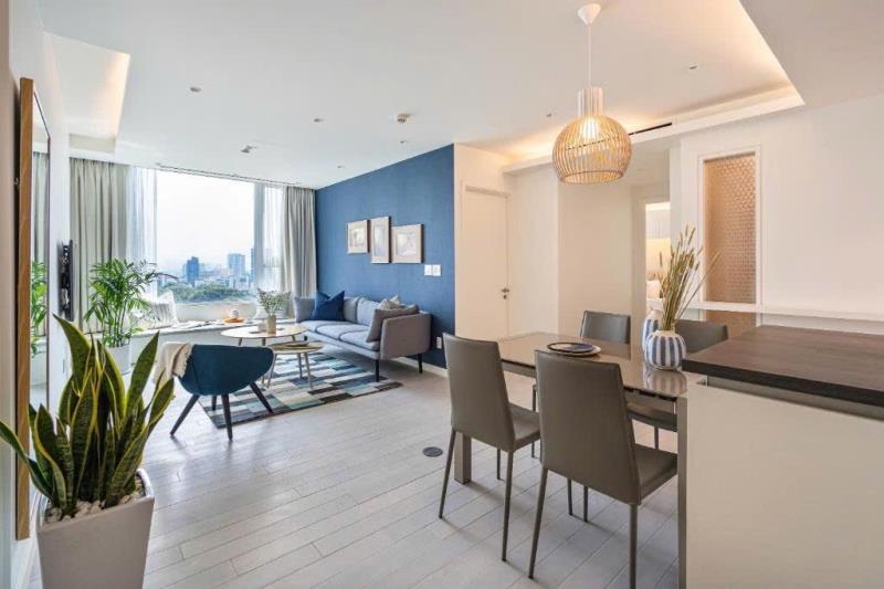 Căn hộ 2pn 60m2 full nội thất cao cấp ban công thoáng hai bà trưng quận 1 gần chợ tân định, nhà thờ tân định