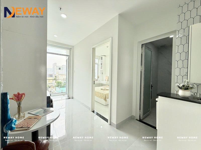 Cho thuê căn hộ dịch vụ mới 100% tân quy quận 7 – diện tích 40m², full nội thất, ban công thoáng mát, kế lotte mart, gần tdtu, rmit