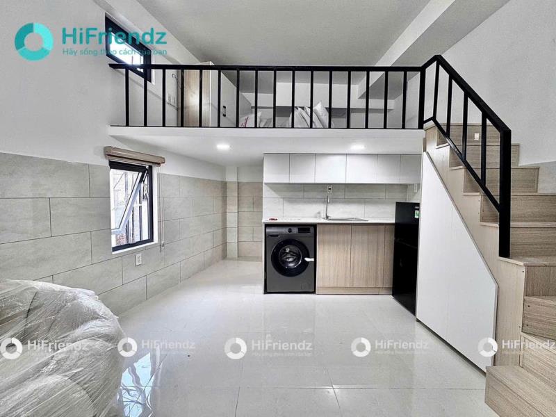 Cho thuê phòng gác lửng rộng, cửa sổ trời thoáng, máy giặt riêng – đinh bộ lĩnh, bình thạnh ngay hàng xanh, uth, ftu2, uef