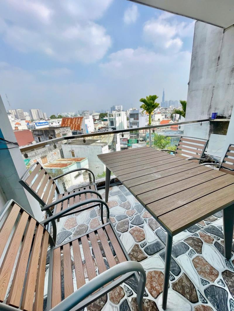 Cho thuê căn hộ có ban công rộng view thoáng mát full nội thất đường nơ trang long quận bình thạnh, sát phú nhuận, quận 1 - Ảnh 4