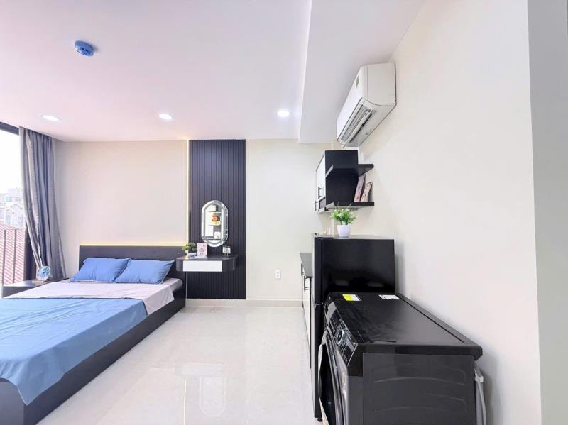 Cho thuê căn hộ mịn full nội thất ban công tại nguỹen gia trí gần q1, q2 - Ảnh 2