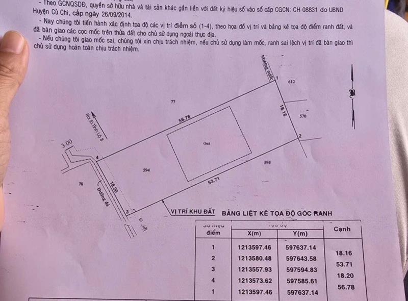 Bán đất hẻm oto đá xanh tỉnh lộ 8, bình mỹ dt 1000m2( 300m2 thổ) giá 6,7 tỷ - Ảnh 3