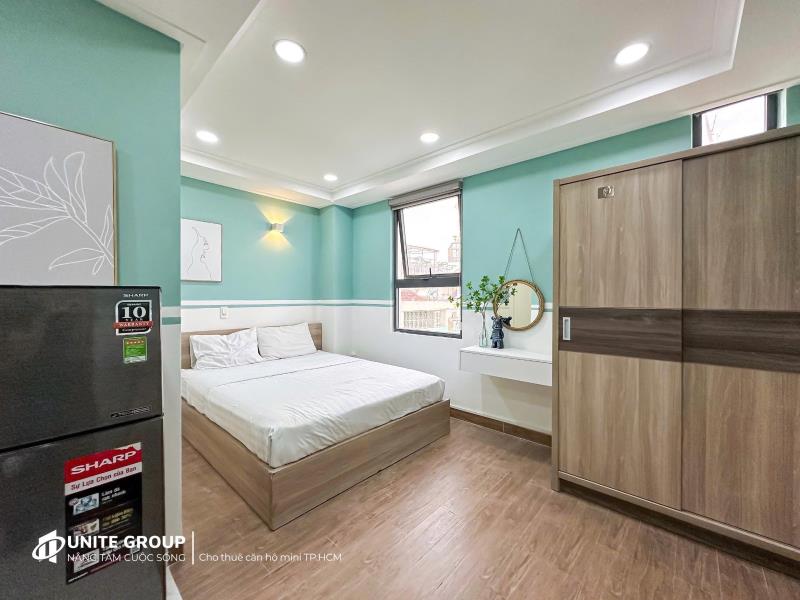 Cho thuê căn hộ mini dạng studio thoáng mát sạch sẽ