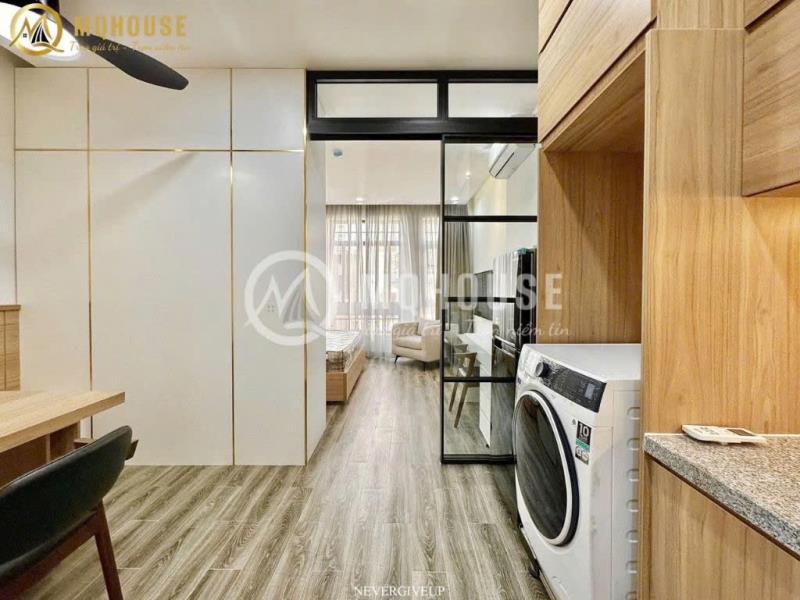 Cho thuê căn hộ 1 phòng ngủ, ban công rộng, full nội thất – nguyễn cửu vân, bình thạnh | gần quận 1
