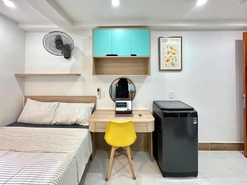 Studio cửa sổ trời full nt, máy giặt riêng, thang máy đầu lê đức thọ, nhận thú cưng - Ảnh 4