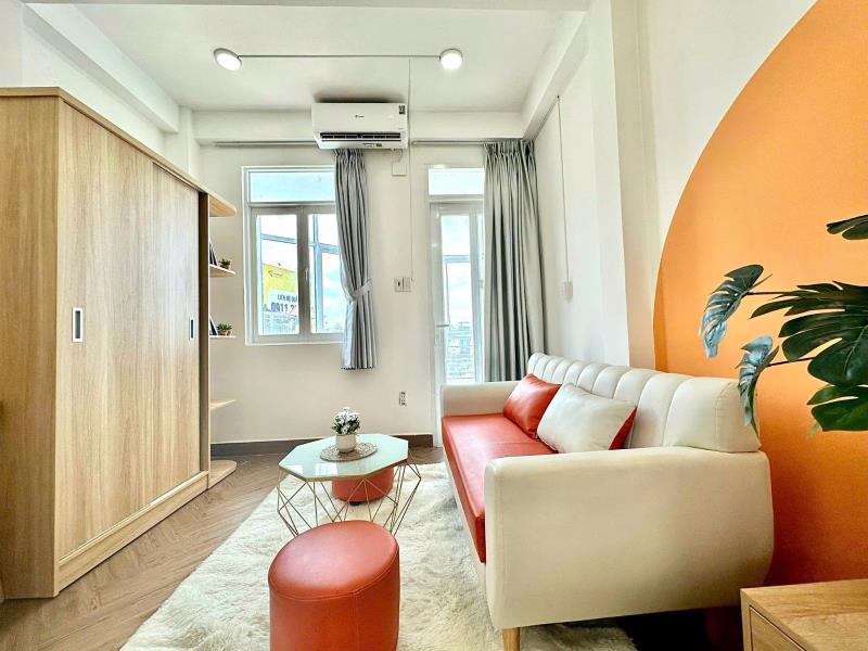 1phòng ngủ ban công cửa sổ trời máy giặt riêng full nội thất huỳnh tấn phát quận 7 - Ảnh 2