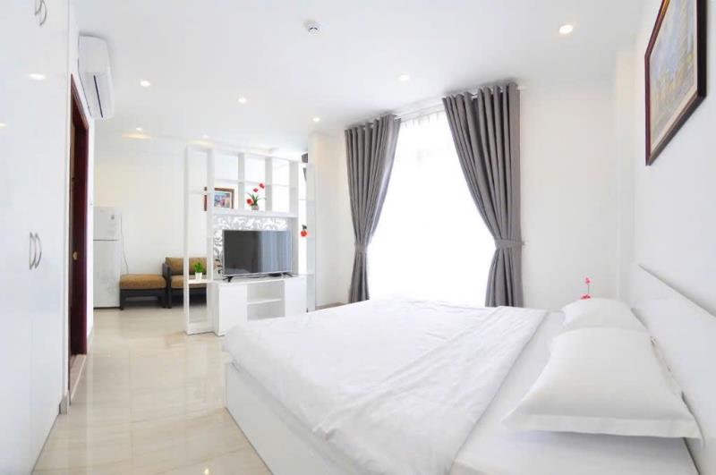 Thuê ngay căn chung cư mini full nội thất 45m2 cao cấp ngay nguyễn văn trỗi gần sân bay tân sơn nhất giáp quận 1,3 khu an ninh tốt
