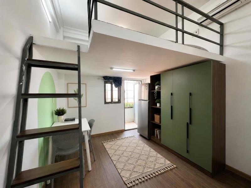 Phòng duplex 40m2 có ban công riêng_thang máy_hầm xe gần hutech_uth_hàng xanh_cầu sài gòn