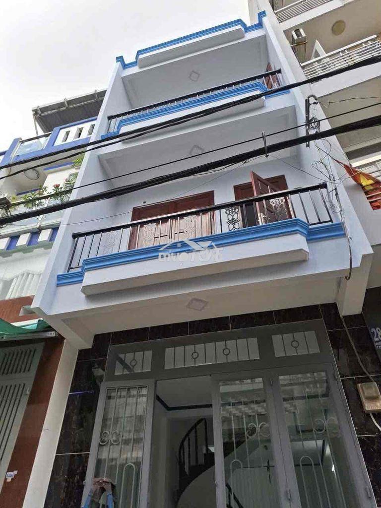 Nhà mới đẹp(4x12m) 3tầng bình trị đông 3pn 3vs hẻm xe hơi