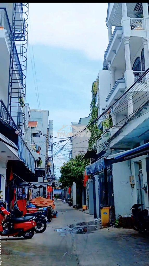 Nhà trọ 90m2 ngang 5,7m hẻm ôtô cầu xéo t.phú - c4 tiện xây mới 5tầng - Ảnh 2