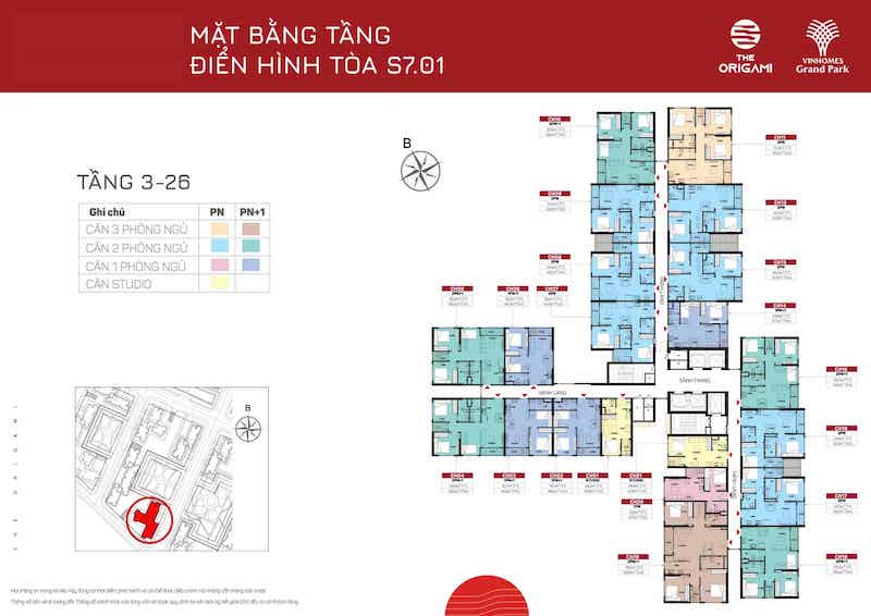 mặt bằng TÒA S7.01