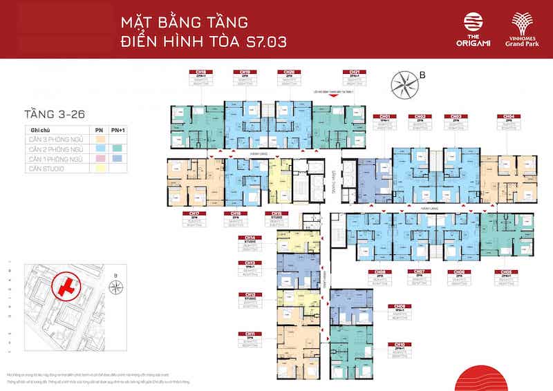 mặt bằng TÒA S7.03