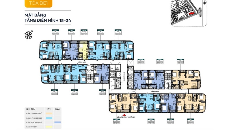 Layout Tòa BE1 The Beverly Vinhomes Grand Park – Mặt Bằng & Thiết Kế Chi Tiết