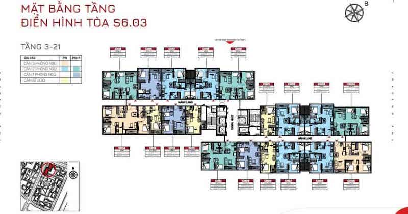 mặt bằng TÒA S6.03