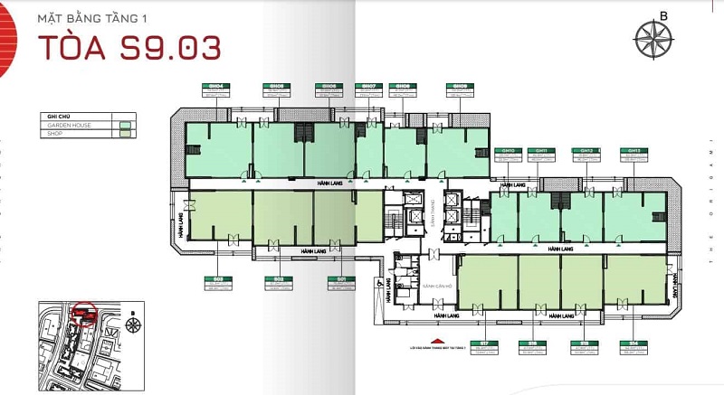 Mặt Bằng Tòa S903 - Vinhomes Grand Park | Layout Căn Hộ & Shophouse Chi Tiết