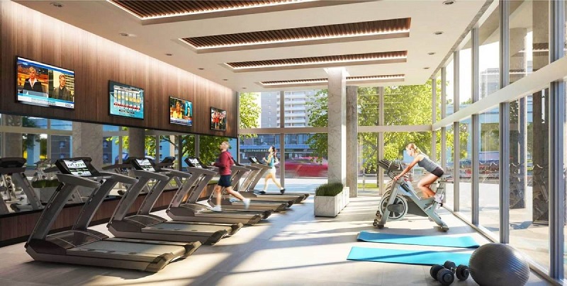 khu tập gym hiện đại