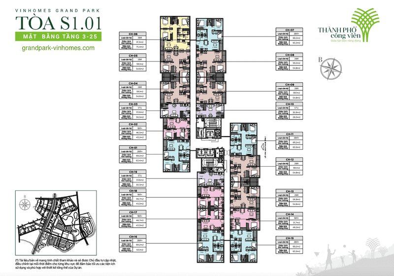 Tòa S1.01 The Rainbow Vinhomes Grand Park – Căn Hộ Đẳng Cấp, Giá Tốt Nhất